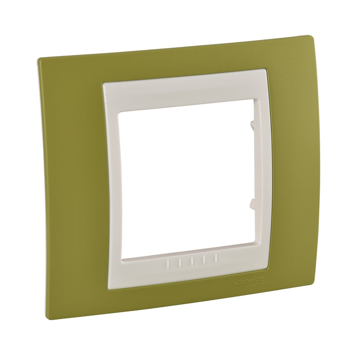 MGU6.002.566 Unica Plus - cover frame - 1 gang - pistachio/ivory