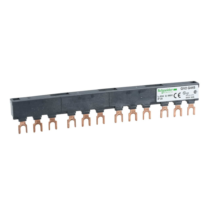 GV2G445 Linergy FT - Comb busbar - 63 A - 4 tap-offs - 45 mm pitch