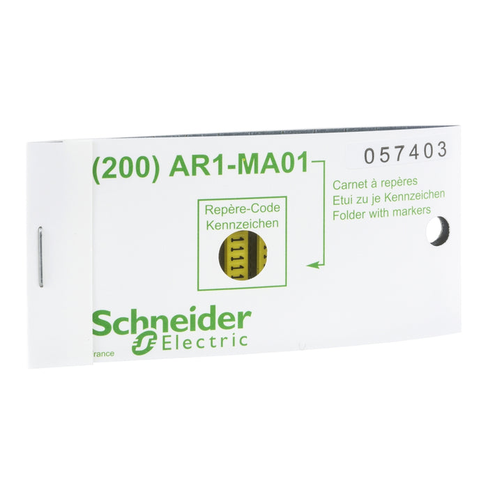 AR1MB01X GELBER CLIPIN-ZEICHENSATZ MIT 200 ZEICHEN X