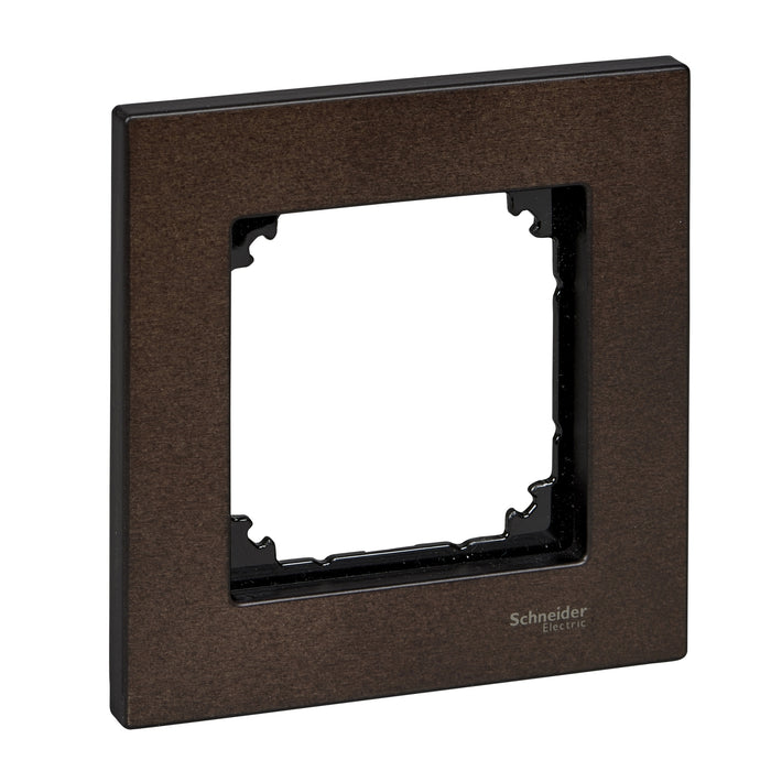 MTN4051-3471 Cover frame, Merten M-Elegance wood, 1 gang, wenge