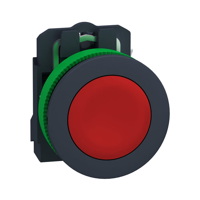 XB5FA42 FLUSH MOUNTED RED FLUSH CAPS PUSHBUTTON 1NC SCREW CLAMP