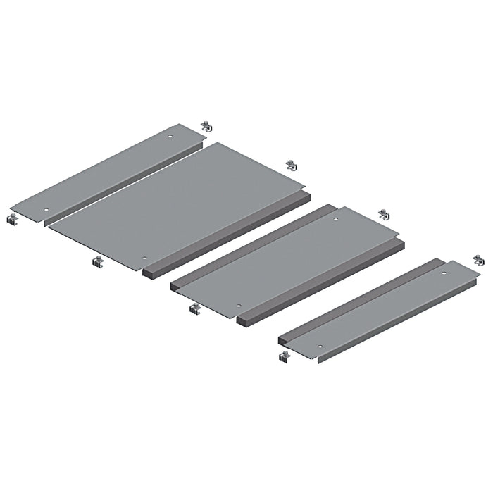 NSYEC882 Spacial SF 2 entries cable gland plate - fixed by clips - 800x800 mm