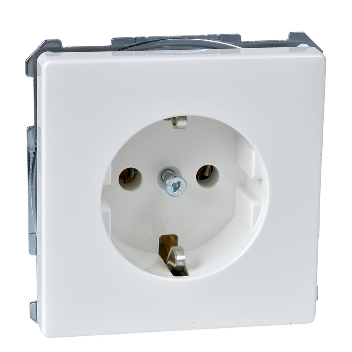 MTN2401-4019 SCHUKO socket-outlet, screw terminals, polar white, Artec/Trancent/Antique