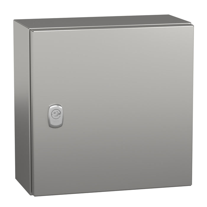 NSYS3X3315 Wall mounted enclosure, Spacial S3X, stainless steel 304L, plain door, 300x300x150mm, IP66