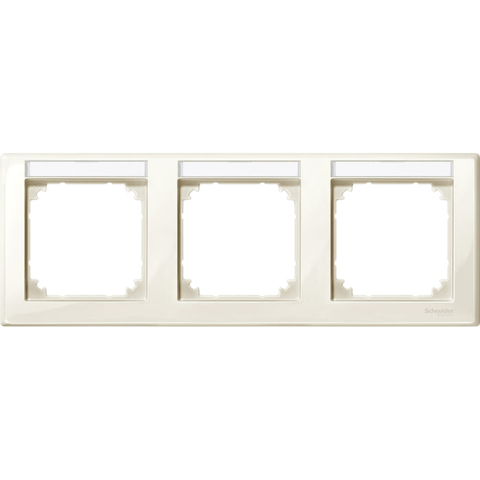 MTN471344 Cover frame, Merten M-Smart, 3 gangs, white