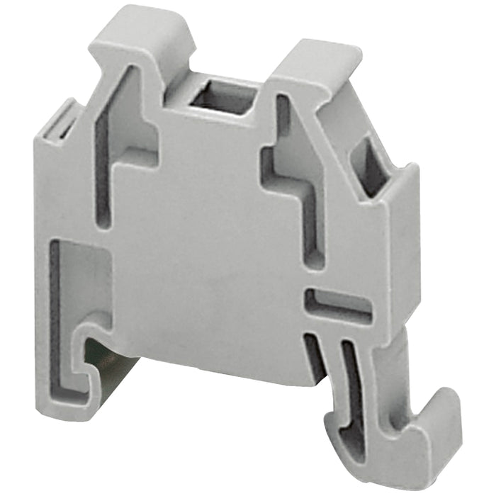 NSYTRAAB15 END BRACKET, SNAP-ON FOR 15MM DIN RAILS, 5,2MM WIDTH, MARKABLE