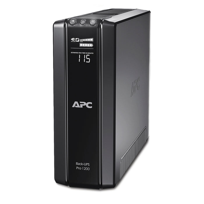 BR1200G-GR APC Back-UPS Pro, 1200VA/720W, Tower, 230V, 6x CEE 7/7 Schuko outlets, AVR, LCD, User Replaceable Battery