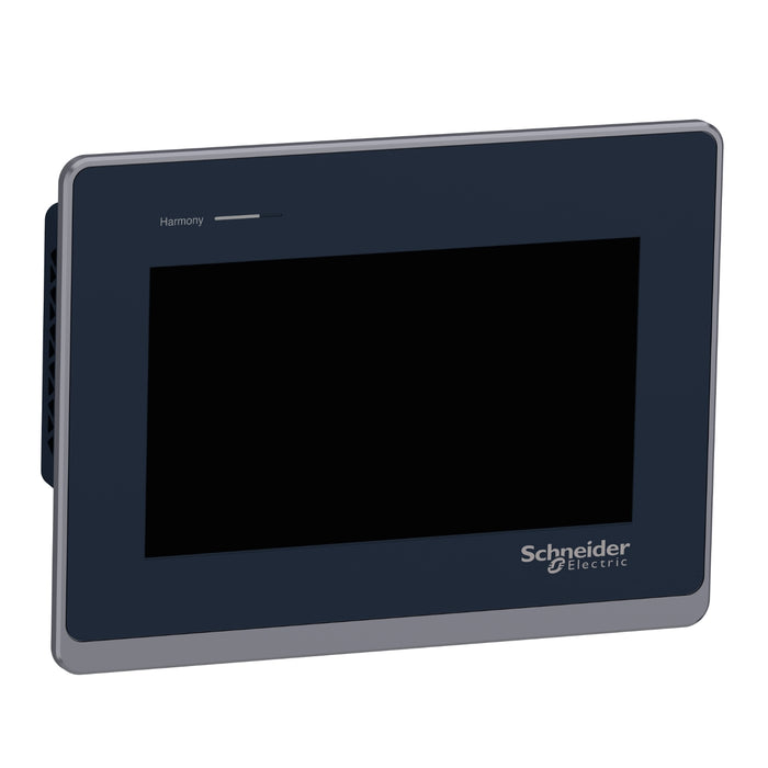 HMIST6400 Touch panel screen, Harmony ST6, 7"W display, 2COM, 2Ethernet, USB host&device, 24 VDC