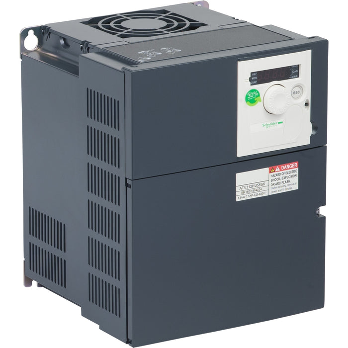 ATV312HU55S6 variable speed drive ATV312 - 5.5kW - 15kVA - 133W - 525..600 V- 3-phase supply