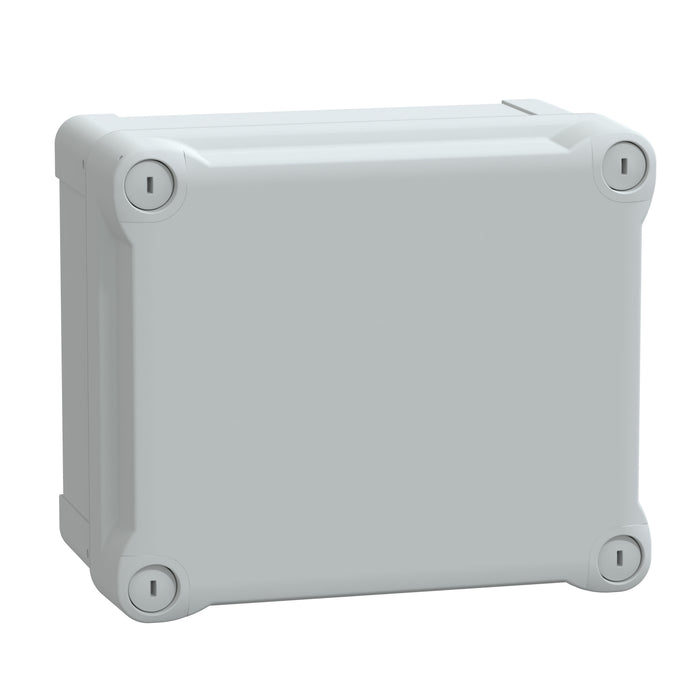 NSYTBS191610H ABS box IP66 IK07 RAL7035 Int.H175W150D100 Ext.H193W164D105 Opaque cover H40