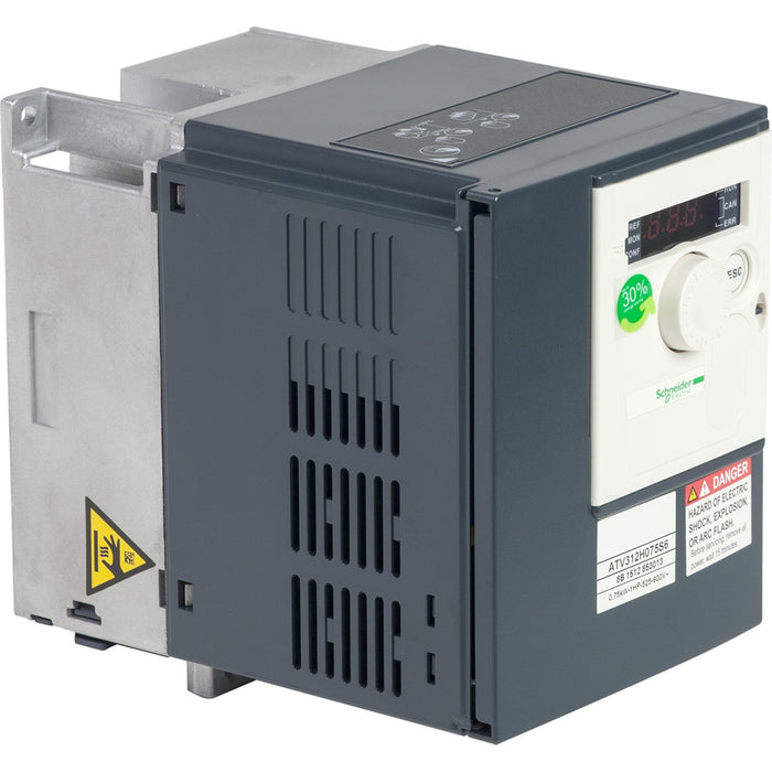 ATV312H075S6 variable speed drive ATV312 - 0.75kW - 2.5kVA - 36W - 525..600 V- 3-phase supply