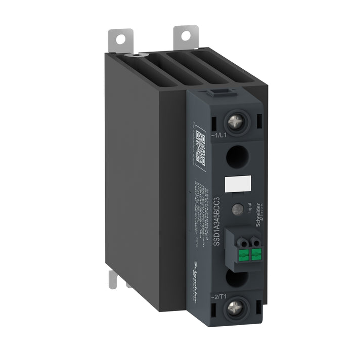 SSD1A345BDRC3 Harmony, Solid state relay, 45 A, DIN rail mount, random switching, input 4...32 V DC,  output 48...600 V AC