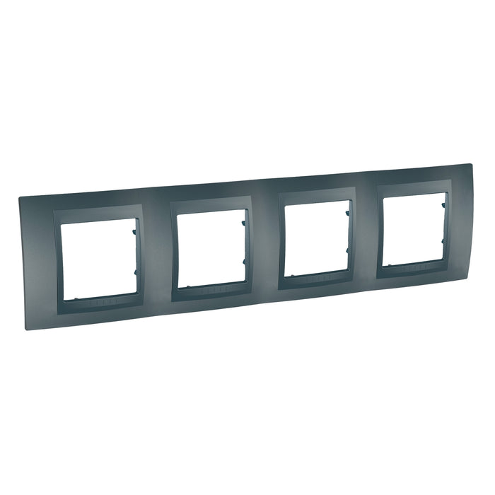 MGU6.008.12 Unica Top - cover frame - 4 gangs, H71 - graphite