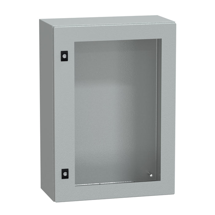 NSYCRN75250T Spacial CRN tspt door w/o mount.plate. H700xW500xD250 IP66 IK08 RAL7035..