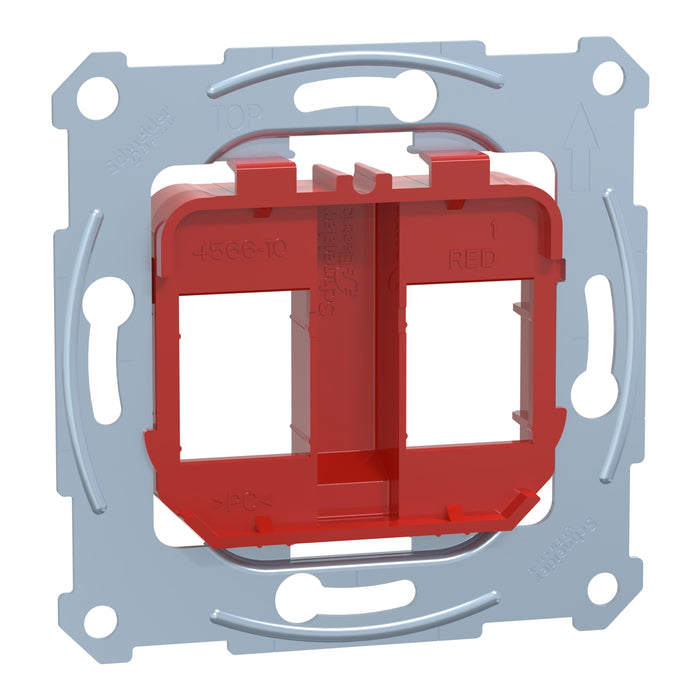 MTN4566-0006 Supporting plates for modular jack connector, red