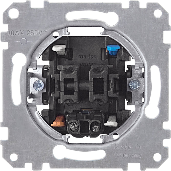 MTN325501 Rocker double ctrl swit. insrt 10 A w. N terminal, two-circuit w. indicator lamp