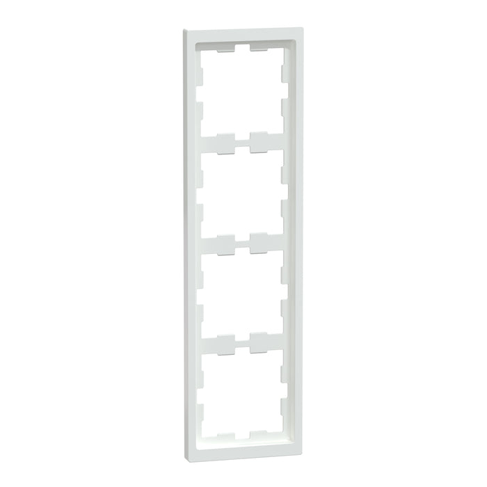 MTN4040-6535 Cover frame, Merten D-Life, 4 gangs, lotus white