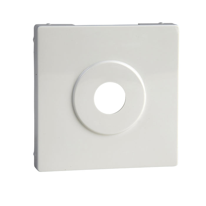 MTN312919 Central plate, Merten System M, for key switch insert, glossy, polar white