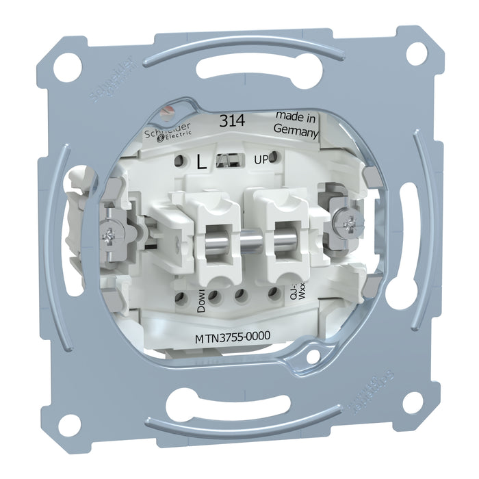 MTN3755-0000 Roller shut. push-button insrt 1 pole, flush-mntd, 10 A, AC 250 V, screwl. term.