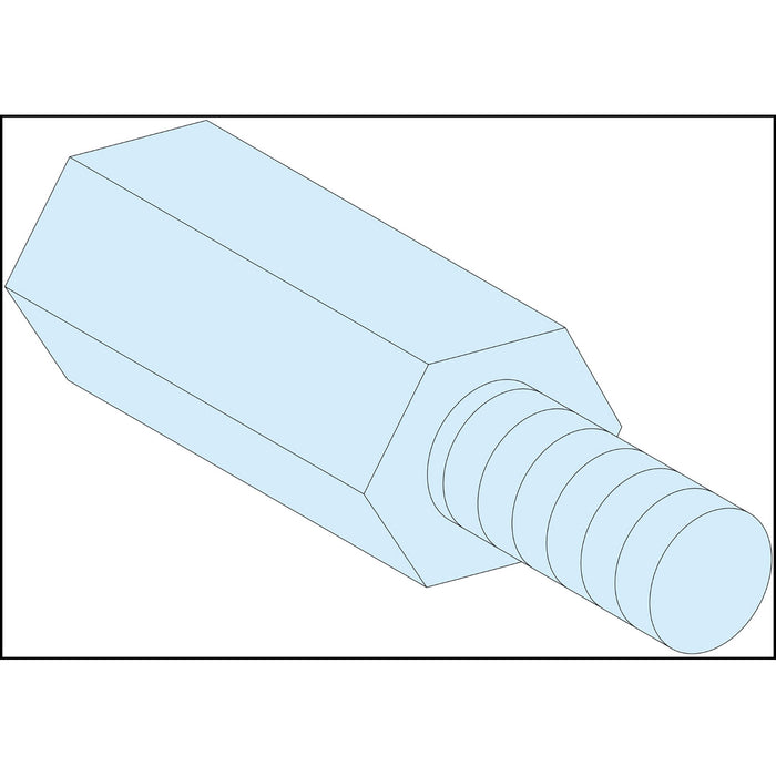 03186 4 HEXAGONAL SPACERS M5 H23