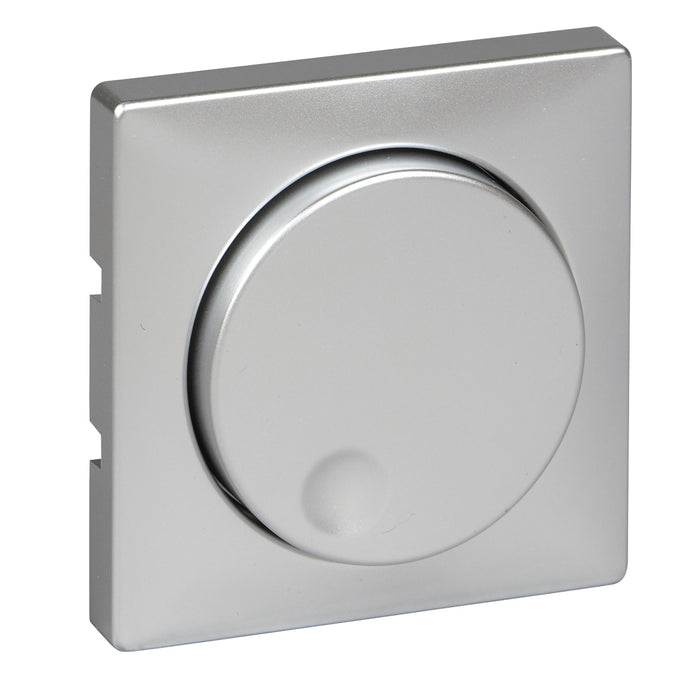 MTN572060 Cen.pl. f. rotary dimmer inserts up to 600 VA, aluminium, Artec/Trancent/Antique