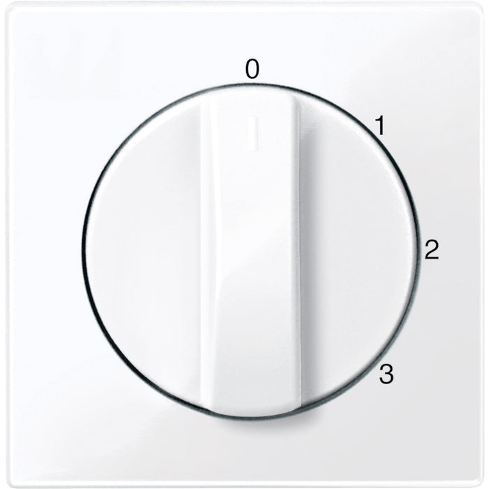 MTN567225 Central plate, Merten System M, for three-step rotary switch, glossy, antibacterial, active white