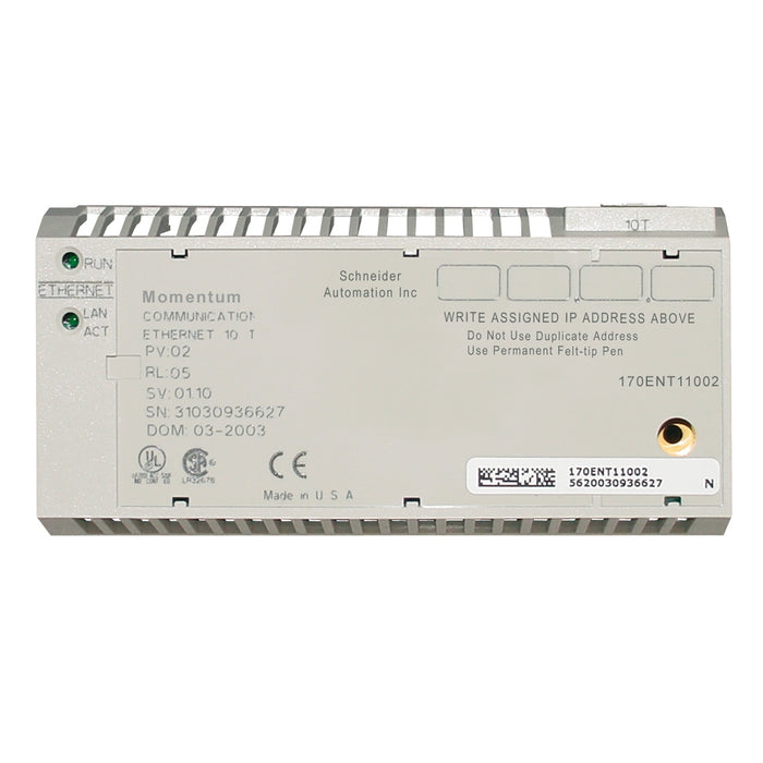 170ENT11002C Modicon Momentum - Conformal coating - Ethernet communication adaptor -10Mbit/s