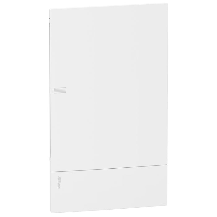 MIP21312 Enclosure, Resi9 MP, flush mounting, 3 rows of 12 modules, IP40, white door, 1 earth terminal block