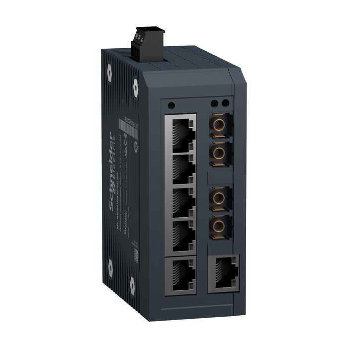 MCSESU083F2CS0 Modicon Standard Unmanaged Switch - 6 ports for copper + 2 ports for single-mode fiber optic
