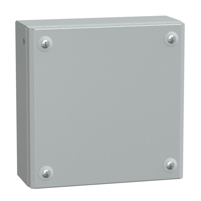 NSYSBM20208 Metal industrial box plain door H200xW200xD80 IP66 IK10 RAL 7035