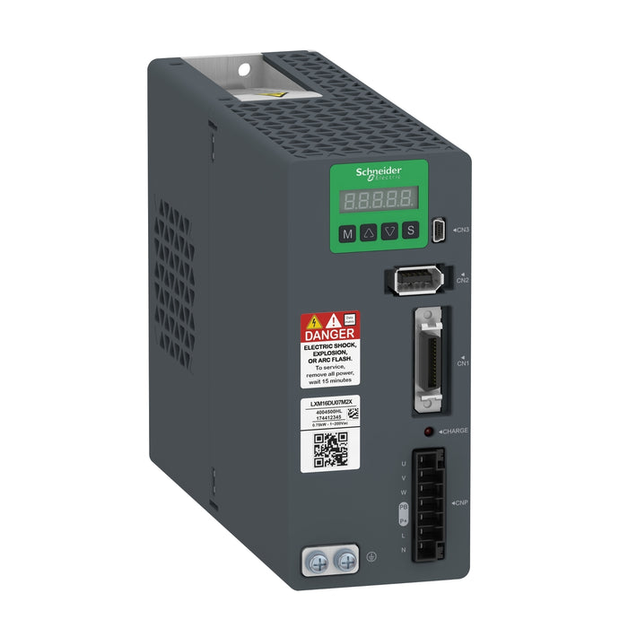 LXM16DU15M2X motion servo drive, Easy Lexium 16, single phase 200...240V 1.5kW, no EMC filter