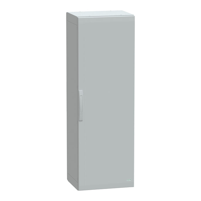 NSYPLA1554G Floor standing polyester enclosure, Thalassa PLA, plain door, completely sealed, 1500x500x420mm, IP65, IK10