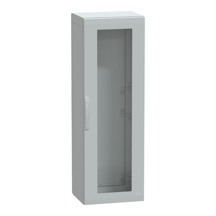 NSYPLA1554TG Floor standing polyester enclosure, Thalassa PLA, glazed door, completely sealed, 1500x500x420mm, IP65, IK08