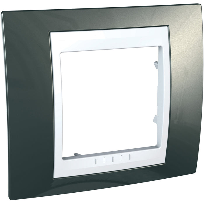 MGU6.002.824 Unica Plus - cover frame - 1 gang - light grey/white