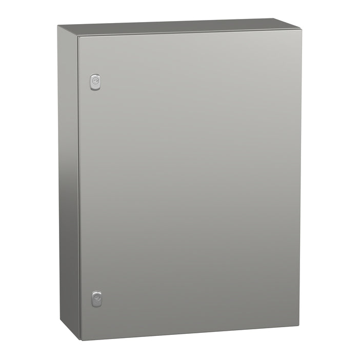 NSYS3X8625H Wall mounted enclosure, Spacial S3X, stainless steel 316L, plain door, 800x600x250mm, IP66