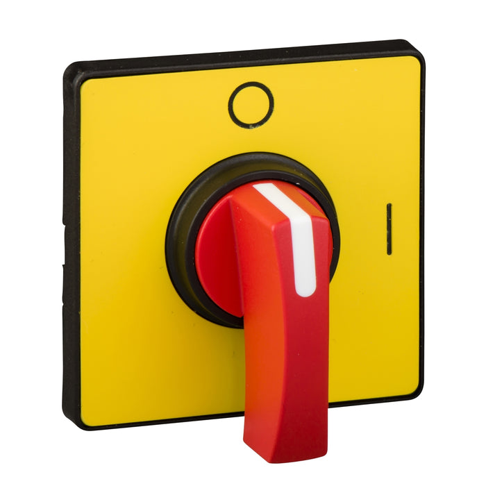 KCF1MH operating head 60 x 60 mm - yellow color - red handle - O-I