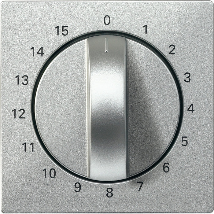 MTN539060 Central plate, Merten System M, for time switch insert, 15 min, aluminium