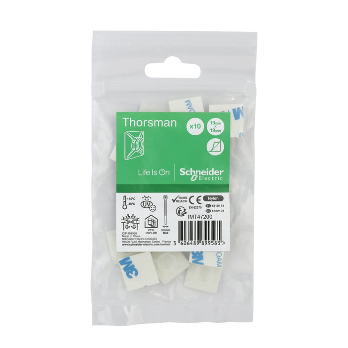 IMT47200 Thorsman - self-adhesive base for 3.6 mm tie width maximum - 10 pieces clear