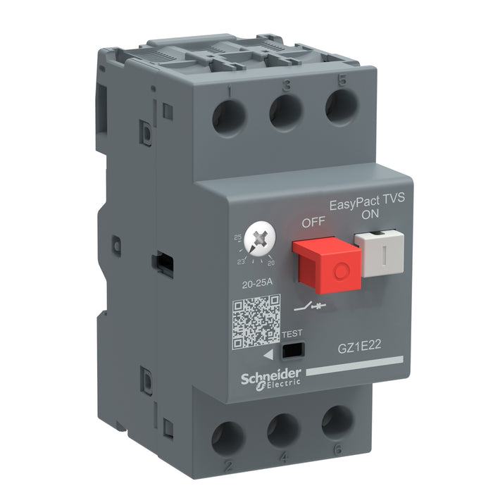 GZ1E04 Motor circuit breaker, EasyPact, TVS GZ1E, AC-3, 3P, 0.40..0.63A, thermal magnetic detection