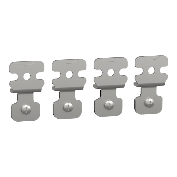 NSYAEFPFSC Set of 4 wall fixing lugs, made of steel. For Spacial S3D & CRNG enclosure