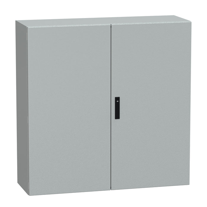 NSYCRNG1212400D Spacial CRNG plain door w/o mount.plate. H1200xW1200xD400 IP55 IK10 RAL7035.