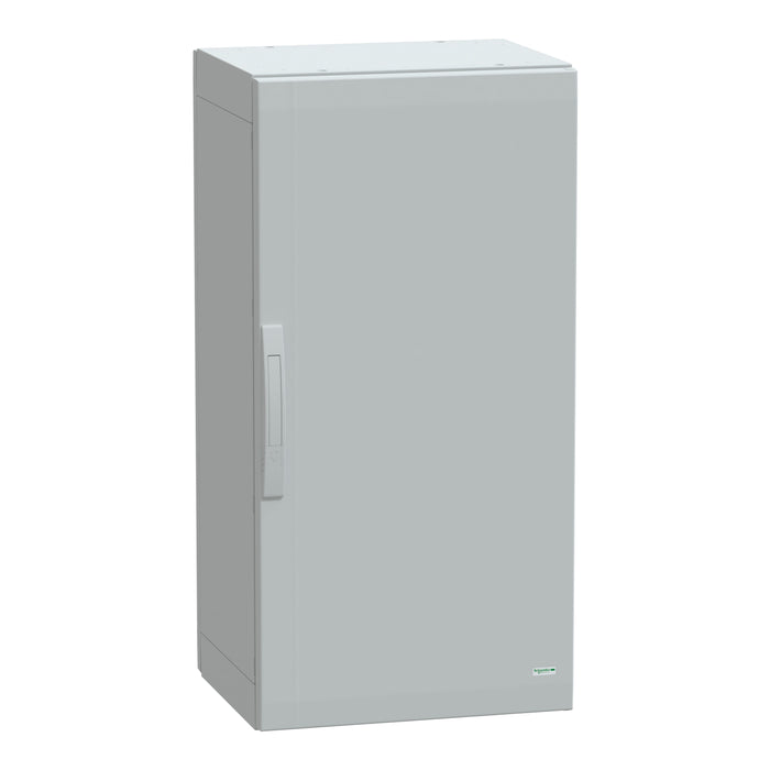 NSYPLA1054G Floor standing polyester enclosure, Thalassa PLA, plain door, completely sealed, 1000x500x420mm, IP65, IK10