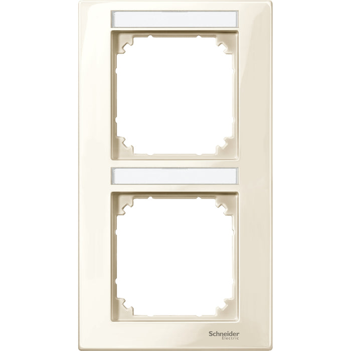 MTN513244 Cover frame, Merten M-Plan, 2 gangs, white