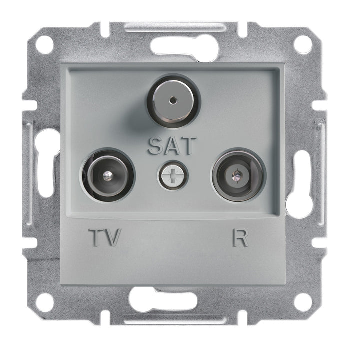 EPH3500161 Asfora, TV-R-SAT ending socket, 1dB, aluminium