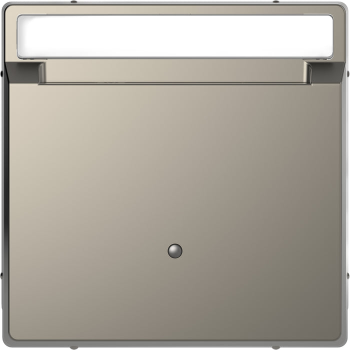 MTN3854-6050 Cover plate, Merten System M, for Hotel keycard holder, with labelling field, nickel metallic