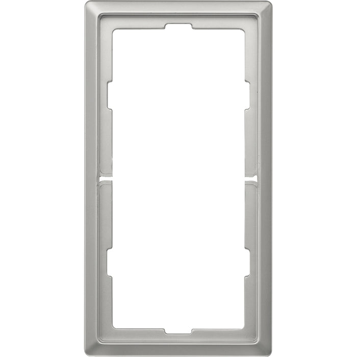 MTN481846 Artec frame, 2-gang without central bridge piece, stainless steel