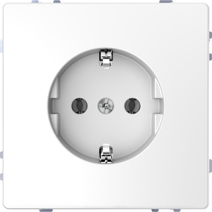 MTN2301-6035 Socket-outlet, Merten System Design, complete product, 2P + E, 16A, Schuko, screwless terminals,lotus white