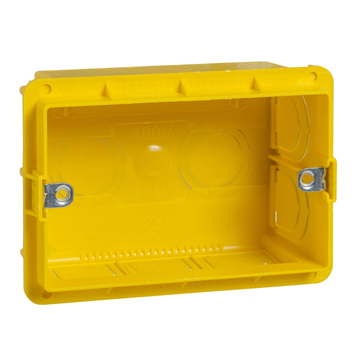 MGU8.603 Unica Allegro - flush mounting box - 3 m - 10 holes - yellow