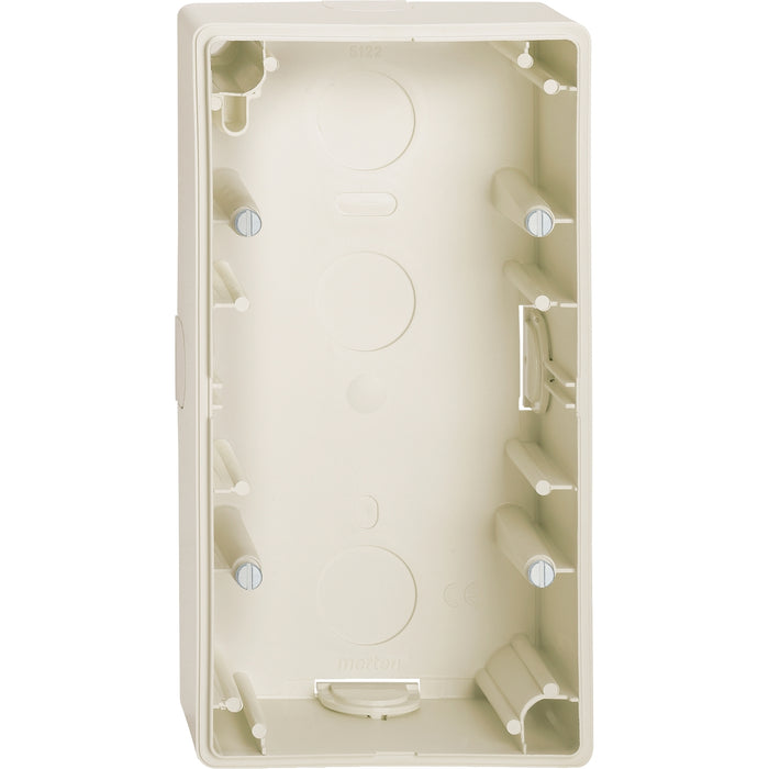 MTN512244 Surface-mounted housing, 2-gang, white, M-Smart/Artec