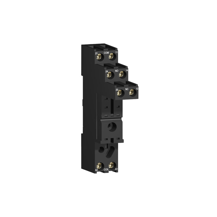 RSZE1S48M Harmony, Socket, for RSB1A/RSB2A relays, 10 A, screw connectors, separate contact
